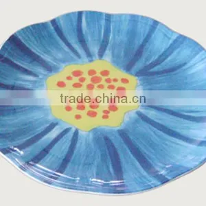 Lotus Flower Round Melamine Plate thumbnail-2