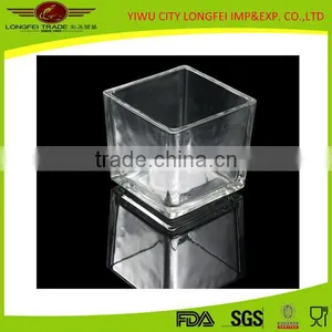 Wholesale Simple Drinkware Square Shaped Drinking Water Glass thumbnail-1