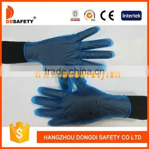 DDSAFETY Blue Vinyl Gloves Clear Type thumbnail-1