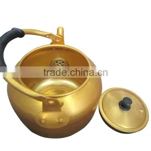0.75L-15L Cheaper Welded Spout Tea Pot Yellow Aluminum Kettle thumbnail-2