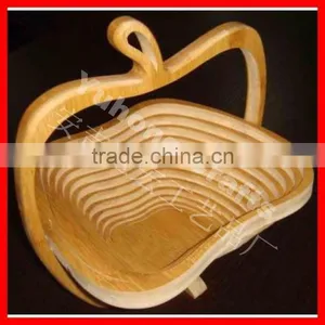 Apple Shape Bamboo Fruits Basket thumbnail-4