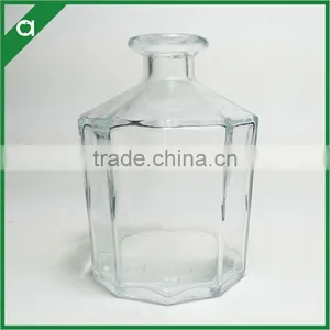 Decahedral Glass Bottle for 250ml Reed Diffuser With Glass Stopper D8cm, H11.6cm thumbnail-1
