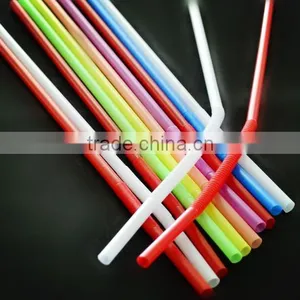 Multi-coloured Extra Long Bendable Drinking Straw thumbnail-1