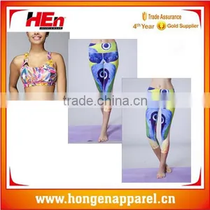 HongEn Apparel Fashionable Top Quality Sexy Yoga Pants Custom Yoga Pants thumbnail-1
