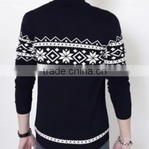 Men Sweater Pullover- V-neck Sweater Factory in Dongguan thumbnail-2