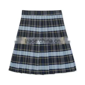 Girls' Plus Uniform Plaid Pleated Skirt thumbnail-1