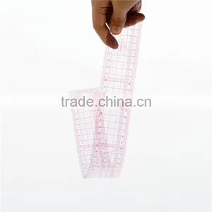Kearing Chinese Manufacture Transparent Designer Grading Rulers Flexible Sanwich Metric Fashion Graph 5*50cm #8002 thumbnail-3