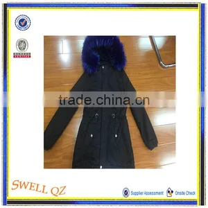 Women Winter Warm Long Coat Cotton Jacket With Fur Hood Stocklots thumbnail-4