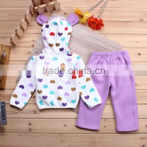 Girls Clothing Plushed Fleece Casual Tops Contrast Color Sweatshirt thumbnail-4