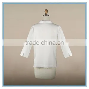 Woman Clothing Spring 2016 New Design Normal White Linen Cotton Blouse thumbnail-4