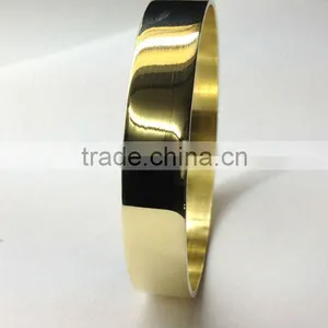 14Kt Gold Plated Bangles,Pulseras De Plata Chapado,14 Quilates Chapado En Oro Pulseras,Brazaletes Semanario, thumbnail-1