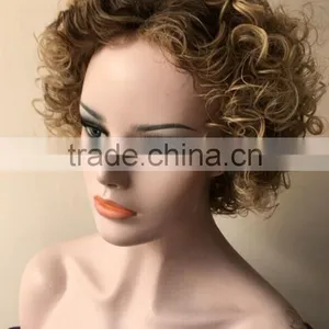 2016 Hot Sale Top Quality Human Hair Full Lace Wig Women Small Wig Explosion Head Cap,Curly Wig Caps thumbnail-5