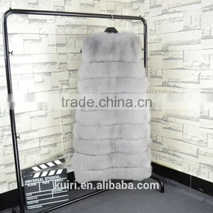 High Quality Hot Sales Type Women Natural Fox Fur Vest Winter Coat Fox Fur thumbnail-4