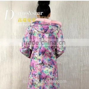 New Genuine Sheep Leather Print Jacket Reall Sheep Sheared Fashion Coat Casual Top Sale Merino Sheep Fur Overcoat thumbnail-2