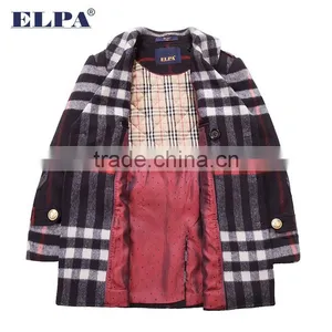 ELPA Handsome Kids Coat Rabbit Hair Fur Collar Winter Warm Wool Overcoat thumbnail-4