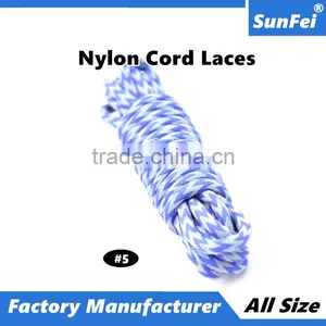 Reinforced Thick Round Nylon Material Sports Shoes Laces - Daily Shoes Round Hiking Boot Laces - All Size - Factory Manufacturer thumbnail-1