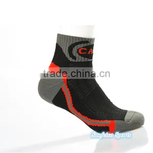 Men's Outdoor Quick-dry Fiber Running Sports Basketball Socks~Soft Thick Stripe Restoring Socks~Accept Custom thumbnail-2