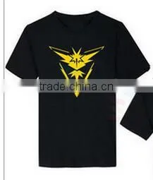 2016 Walson Hot TEAM MYSTIC. POKEMON GO. BLACK T-Shirt Top. vs Valor Instinct. Anime TShirt thumbnail-1