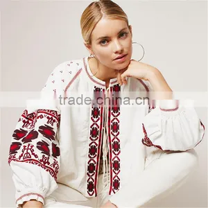 2017 OEM Ladies Embroidered Vintage Swingy Home Coat thumbnail-6