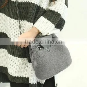 Hottest Popular Fur Leather Bag Ladies Handbag 2017 Hobo Bag thumbnail-2