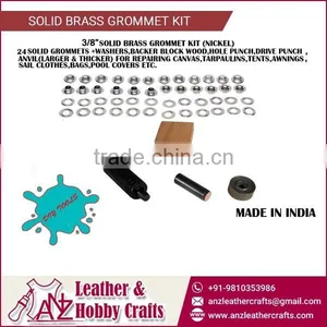 Set of 24 3/8" Solid Brass Grommets Kit at Wholesale Rate thumbnail-1