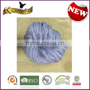 Light Blue Super Thick Chunky Yarn for Quick Knitting Blanket and Hat thumbnail-1