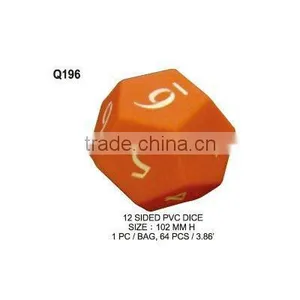 (Q196) 10 SIDED PVC DICE thumbnail-1
