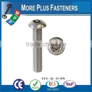 Made in Taiwan Button Head Torx Tamper Cap Screw thumbnail-3