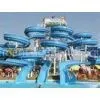 Custom Outdoor Fiberglass Aqua Play Water Park Equipments For Children , Spiral Water Slide thumbnail-1