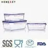 400ml High Borosilicate Pyrex Glass Food Containers Safe in Microwave thumbnail-1