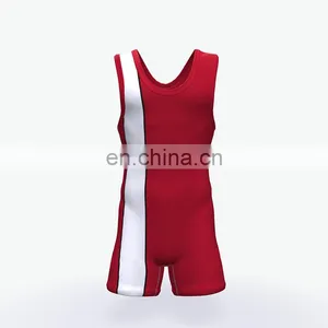 Cheap Custom Sublimation Wrestling Singlets for Sale thumbnail-1