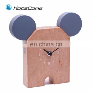 Supply Promotion Gifts Wooden Alarm Clock Best Price thumbnail-3