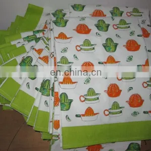 Vintage Wine Promotion Printing Stripes Cotton Tea Towel for Wholesale thumbnail-4