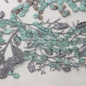 Liturgical Lime Green Lace Fabric thumbnail-2