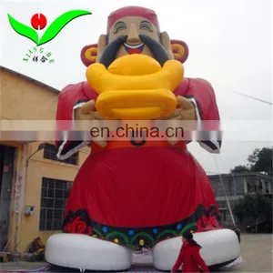 Indoor and Outdoor Inflatable God of Fortune Wealth Cartoon With Led Light for Sale thumbnail-1