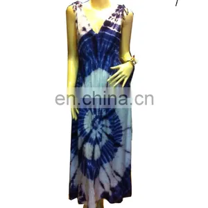 Maxi Dress Wholesale Fashion Tie Dye Colorful Dress,handmade Tie Dye thumbnail-1