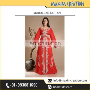 Eye-Catching Occasional Hand Made Aesthetic Kaftan India Dress Available at Affordable Rate thumbnail-1