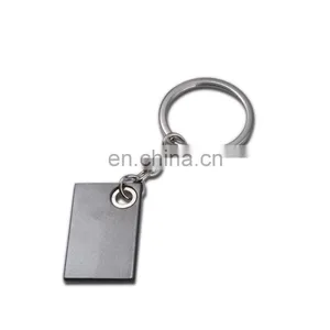 Custom LOGO Cheap Metal Black Keyring Gun Color Sheet Name Sublimation Blank Keychain thumbnail-1