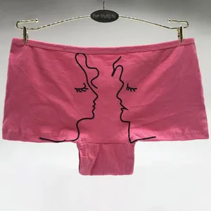 Yun Meng Ni Sexy Underwear Latest Panty Designs For Women Breathable Cotton Women's Boyshorts thumbnail-5