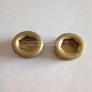 Brass INNER HEX Plug , Allen Wrench Nut , Pipe Cap thumbnail-1