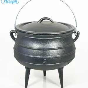 Hiseph Cast Iron Potjie Pot With 3 Legs HS-301 thumbnail-1