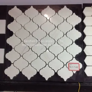Dolomite Lantern Shaped Arabesque Kitchen Mosaic thumbnail-1
