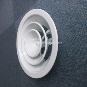 Aluminum Air Diffuser Round Ceiling Diffuser With Damper Price thumbnail-4
