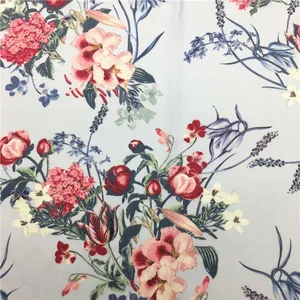 Fashionable Design Custom Digital Printed Floral Printed Patterned Viscose Fabric thumbnail-1
