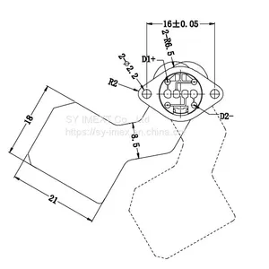 MX-MG-096 Mechanical Infrared Thermal Imaging Shutter, Flag Type Freeshipping , No MOQ Limited thumbnail-5