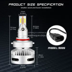 Novsight 90W 12000LM LED Headlight H7 H11 LED Light Bulbs for Car 9005/HB3 9012(HIR2) thumbnail-3