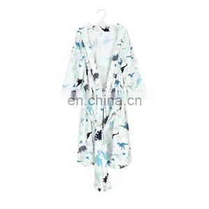 Lady Flower Bridesmaid Robe Bridal Dressing Gown Kimono Sleepwear thumbnail-4