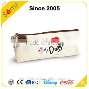 Hot Sale Polyester Magnetic Animal Printing Cotton Pencil Case for Girl thumbnail-2