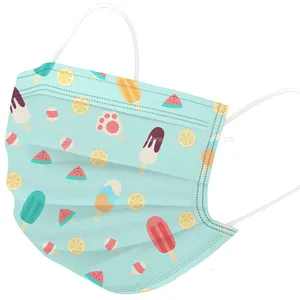 Fujian Printed Spunlaced Non-woven Children's Mask Printed Cloth Digital Positioning Thermal Transfer Printing Customization thumbnail-4