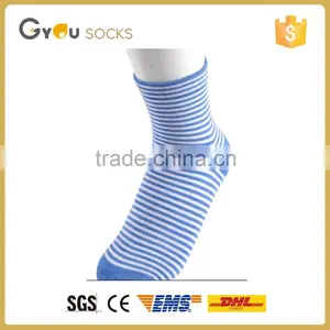 Thin Stripes Blue Kids Cotton Breathable Sporty Socks thumbnail-1